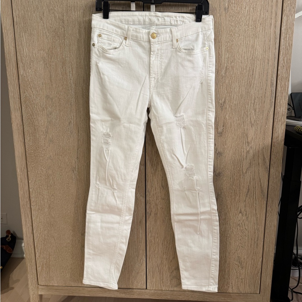 7 for All Mankind, Distressed Skinny Jeans
